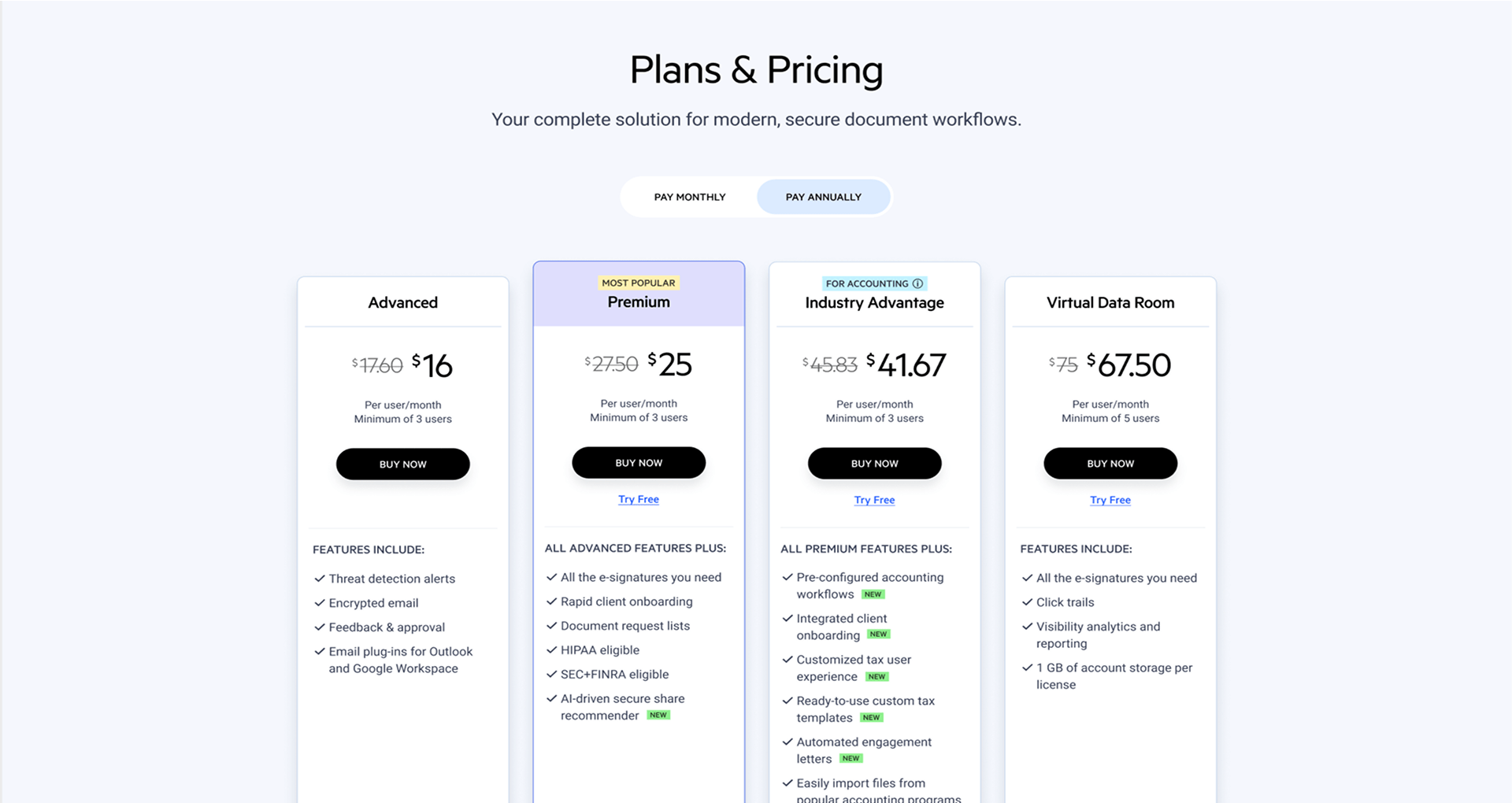 Pricing Banner