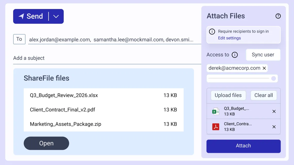 Make Secure Sharing Easy for Clients