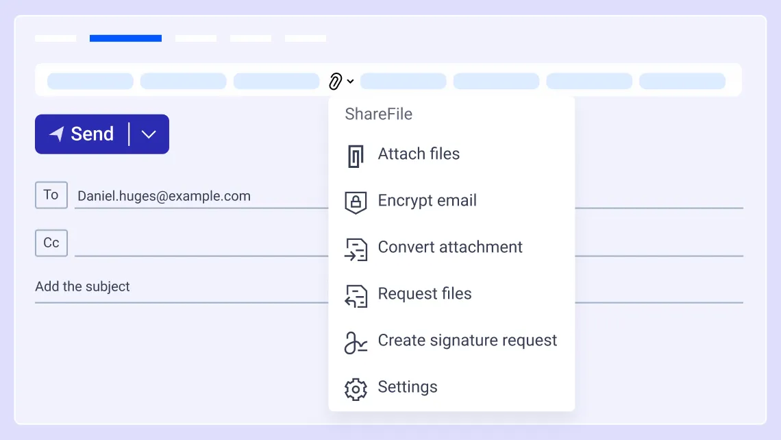 Send Files Securely from the Email Tools You Already Use
